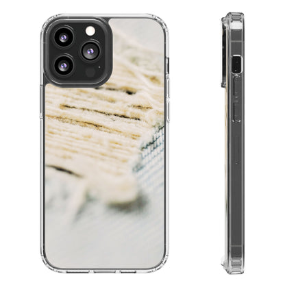 Clear Phone Case – Woven Warmth