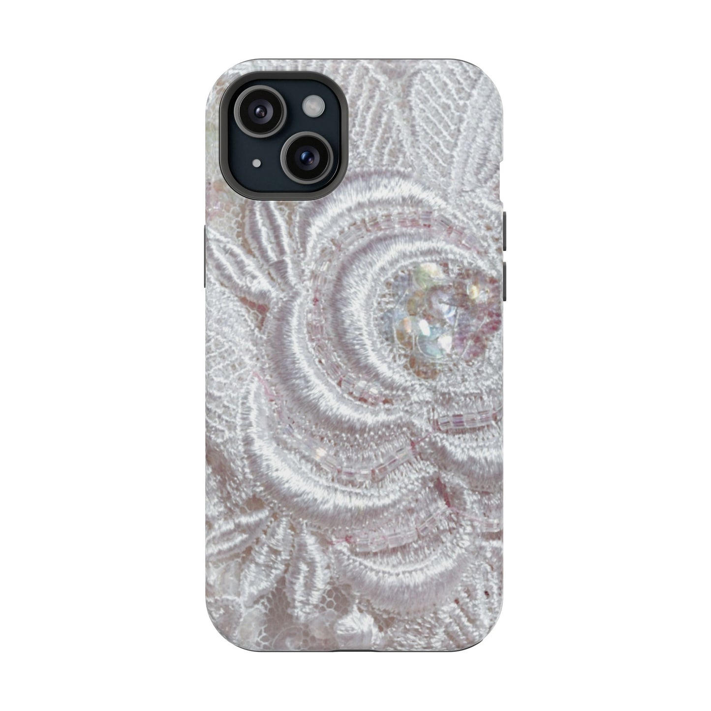 Impact-Resistant Phone Case – Lace Veil