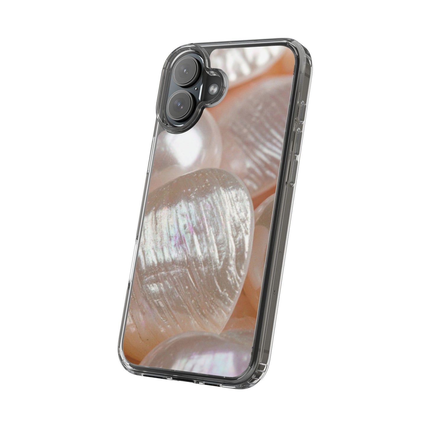 Clear Phone Case – Blush Pearl