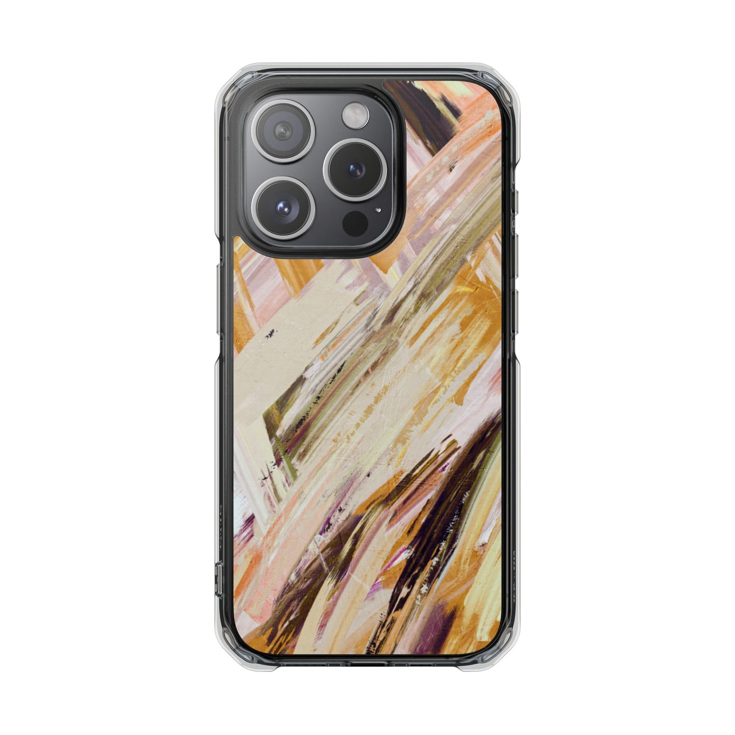 Clear Magnetic Phone Case – Brush & Bronze