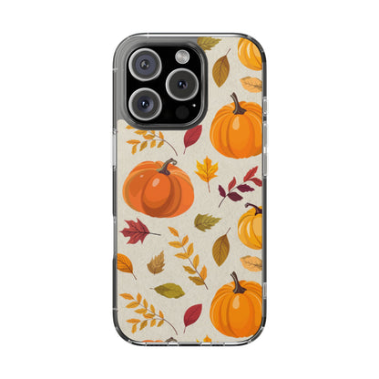 Clear Phone Case – Falling for Pumpkin