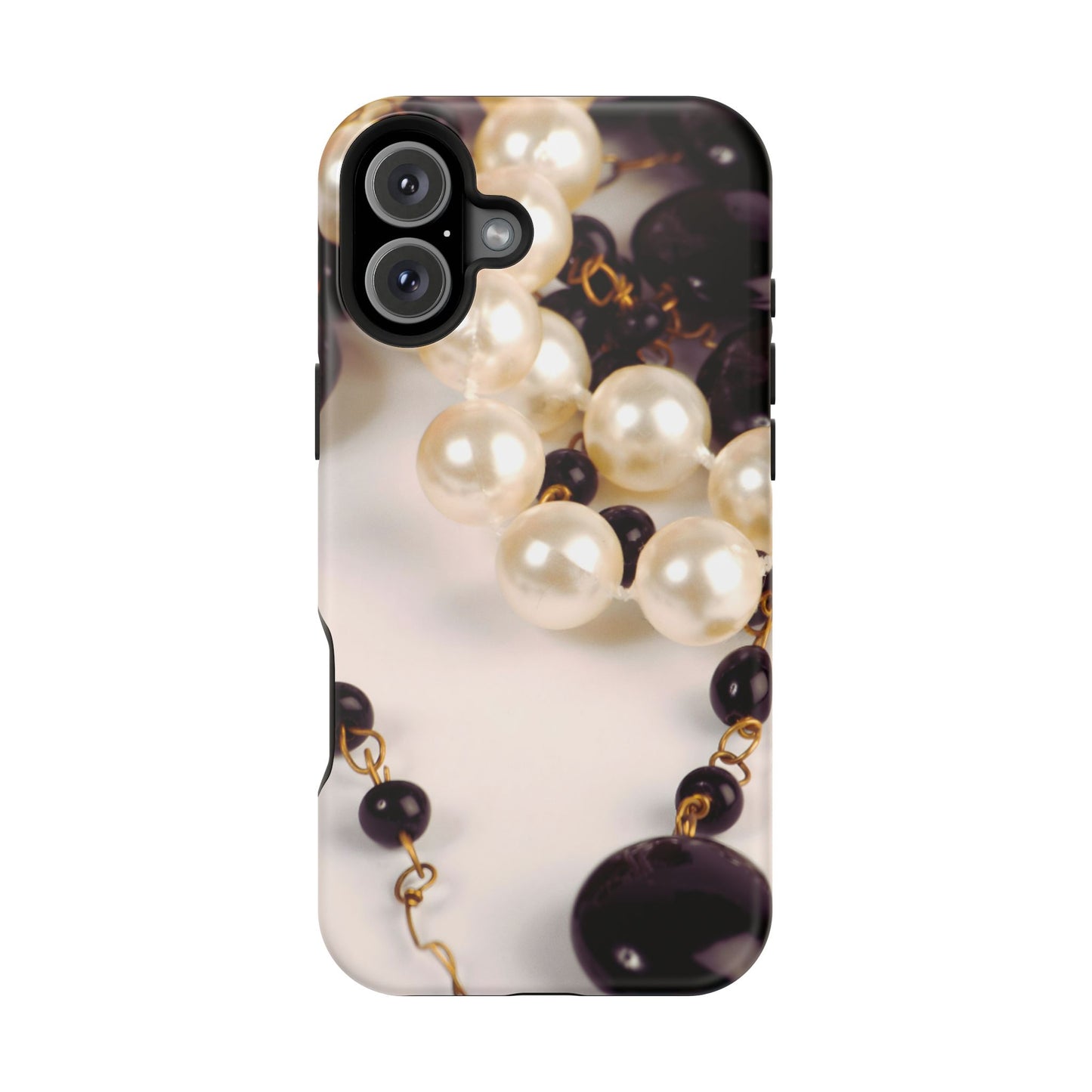 Wireless-Charging Compatible Case – Noir Pearl