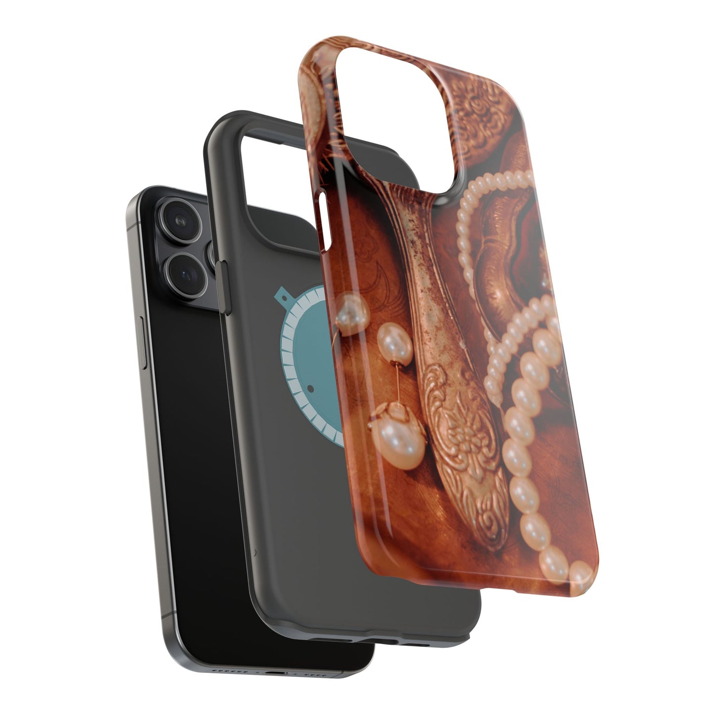 Wireless-Charging Compatible Case – Bronze Vanity