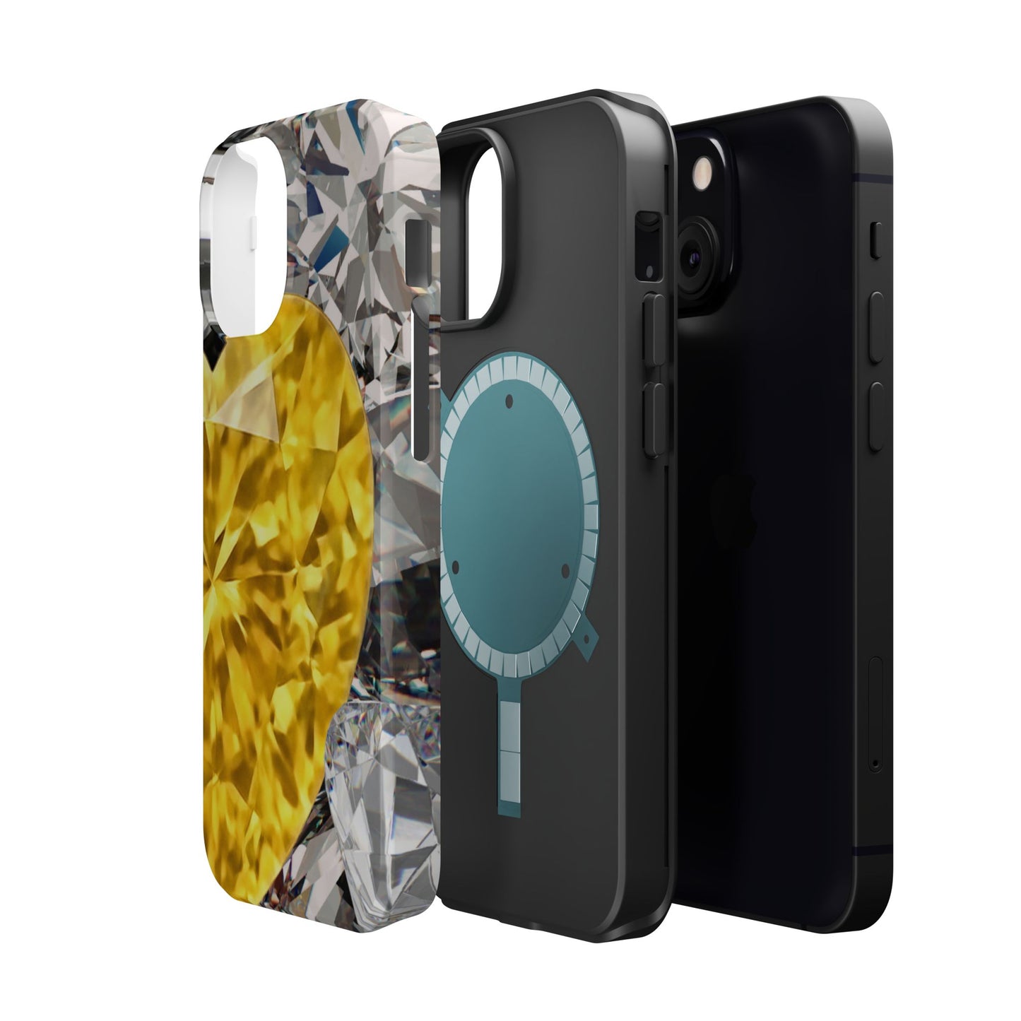 Wireless-Charging Compatible Case – Heart of Gold