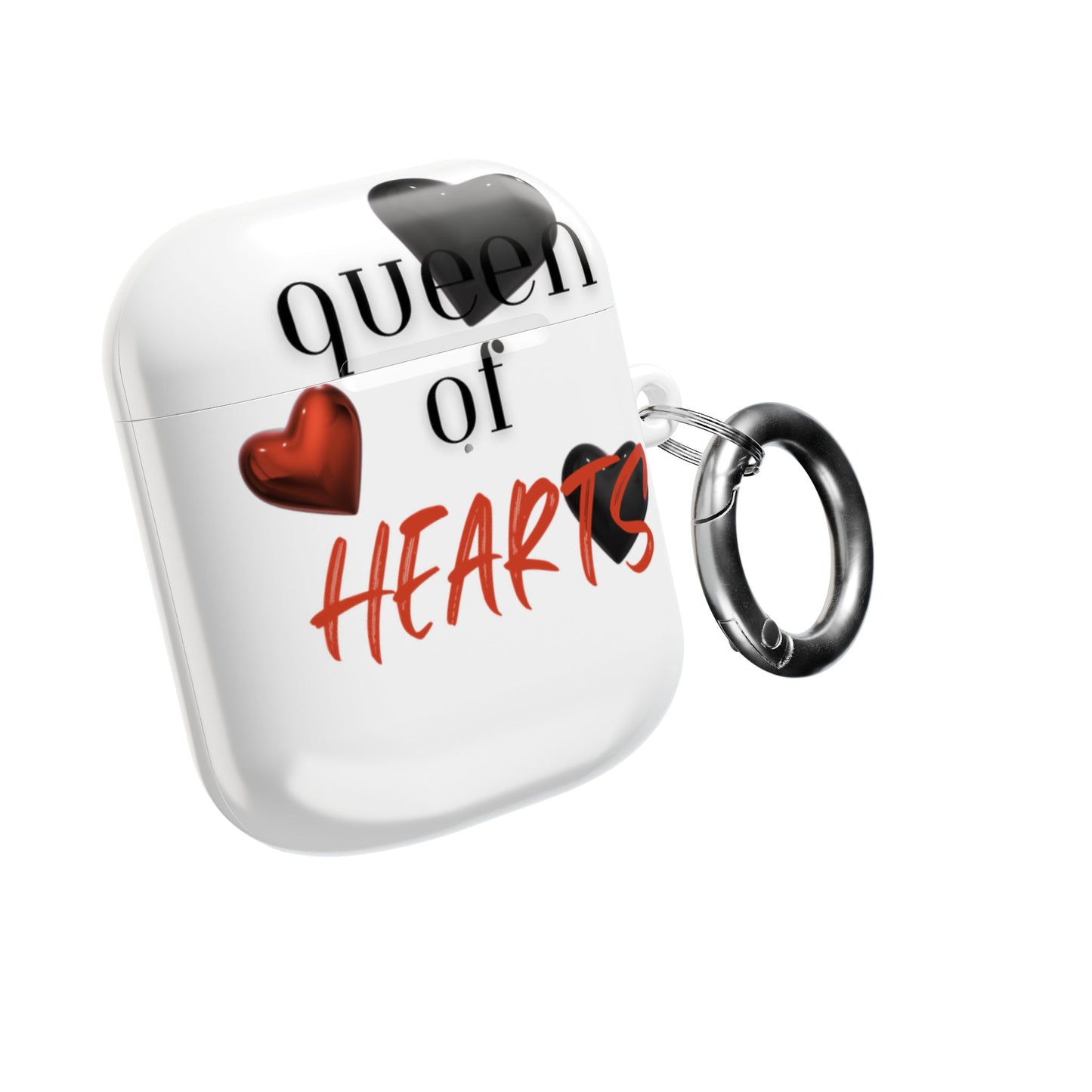Earbud Case Cover – Queen of Hearts