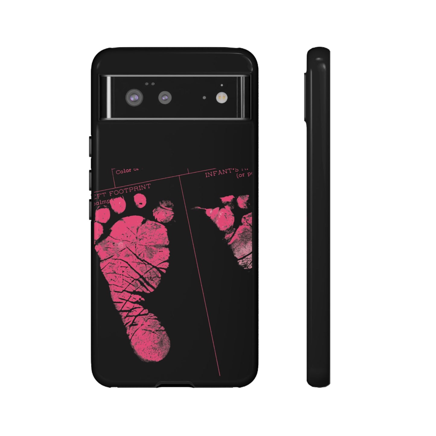 Protective Phone Case – Mom’s Little Pink Footprints
