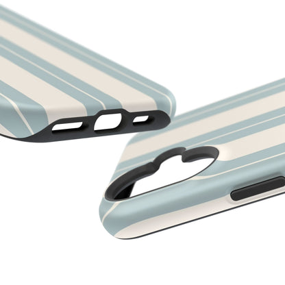 Wireless-Charging Compatible Case – Coastal Stripe