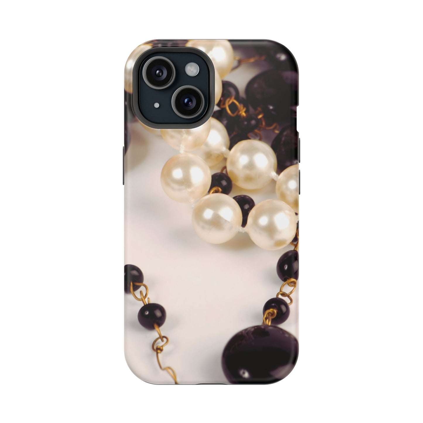 Wireless-Charging Compatible Case – Noir Pearl