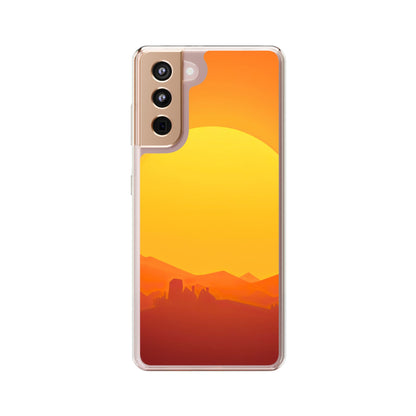 Clear Phone Case – Desert Sunrise