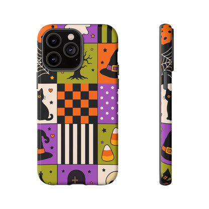 Protective Phone Case – Spooky Patchwork