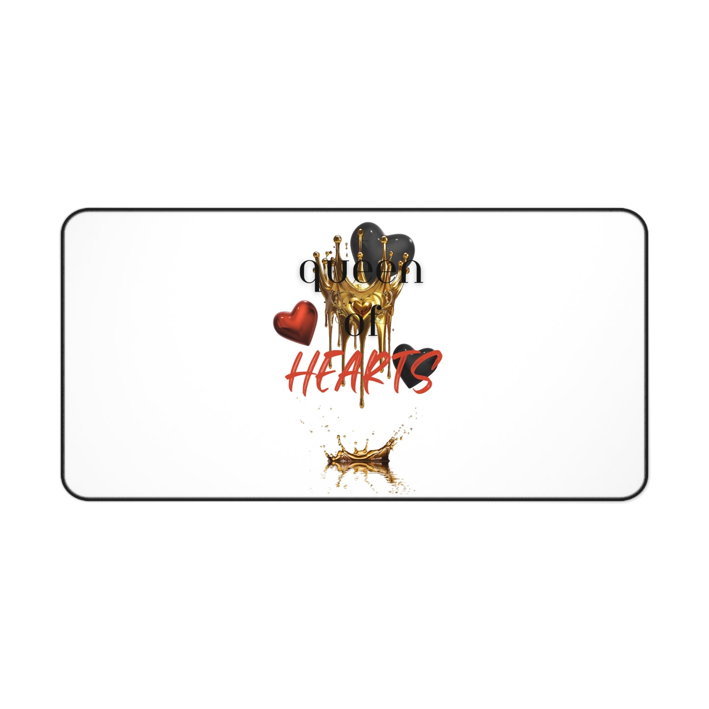 Neoprene Desk Mat – Queen of Hearts