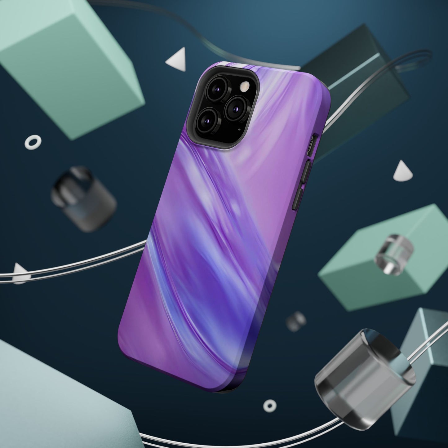 Wireless-Charging Compatible Case – Lavender Wave
