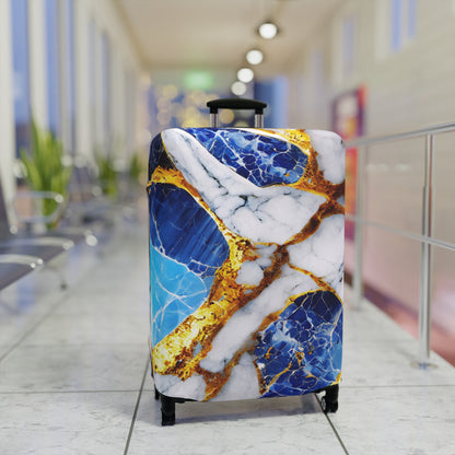Luggage Cover – Sapphire Vein