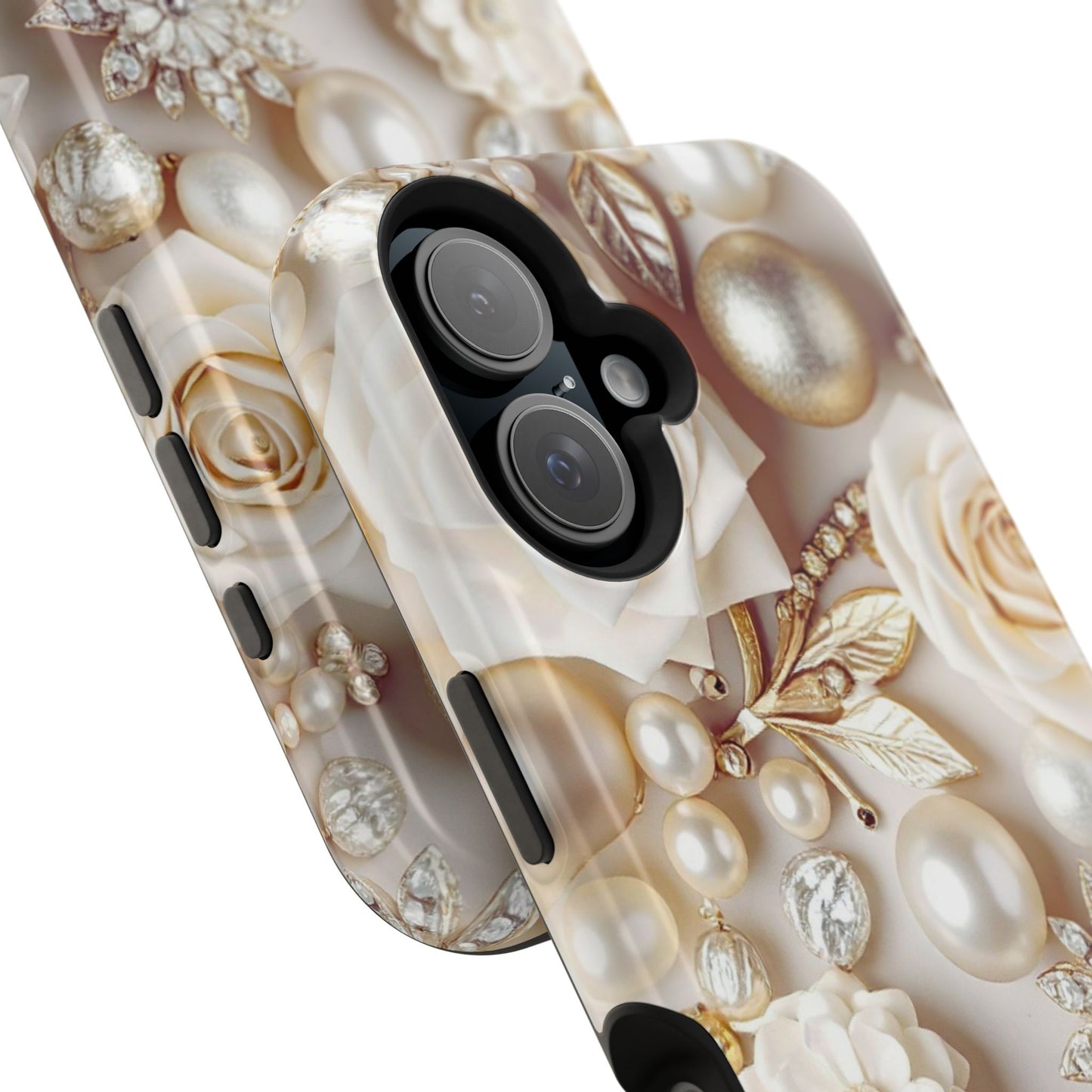 Impact-Resistant Phone Case – Ivory Opulence