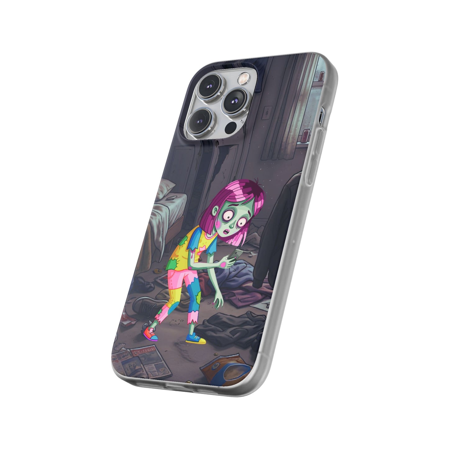 Zombie Girl Phone Case — Cute Creepy Cartoon Phone Cover