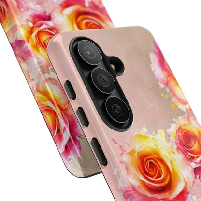 Protective Phone Case – Sunset Roses