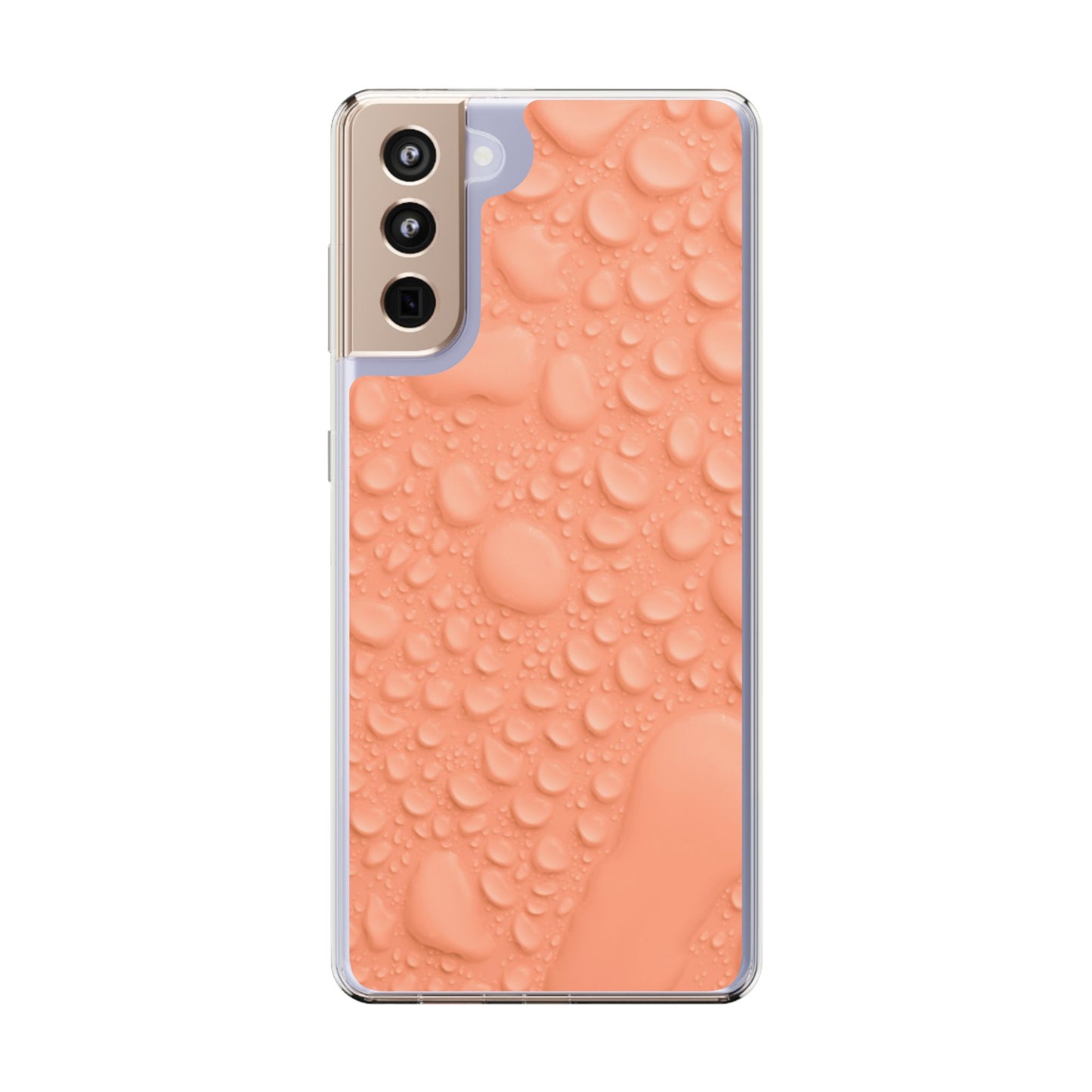 Clear Phone Case – Apricot Rain