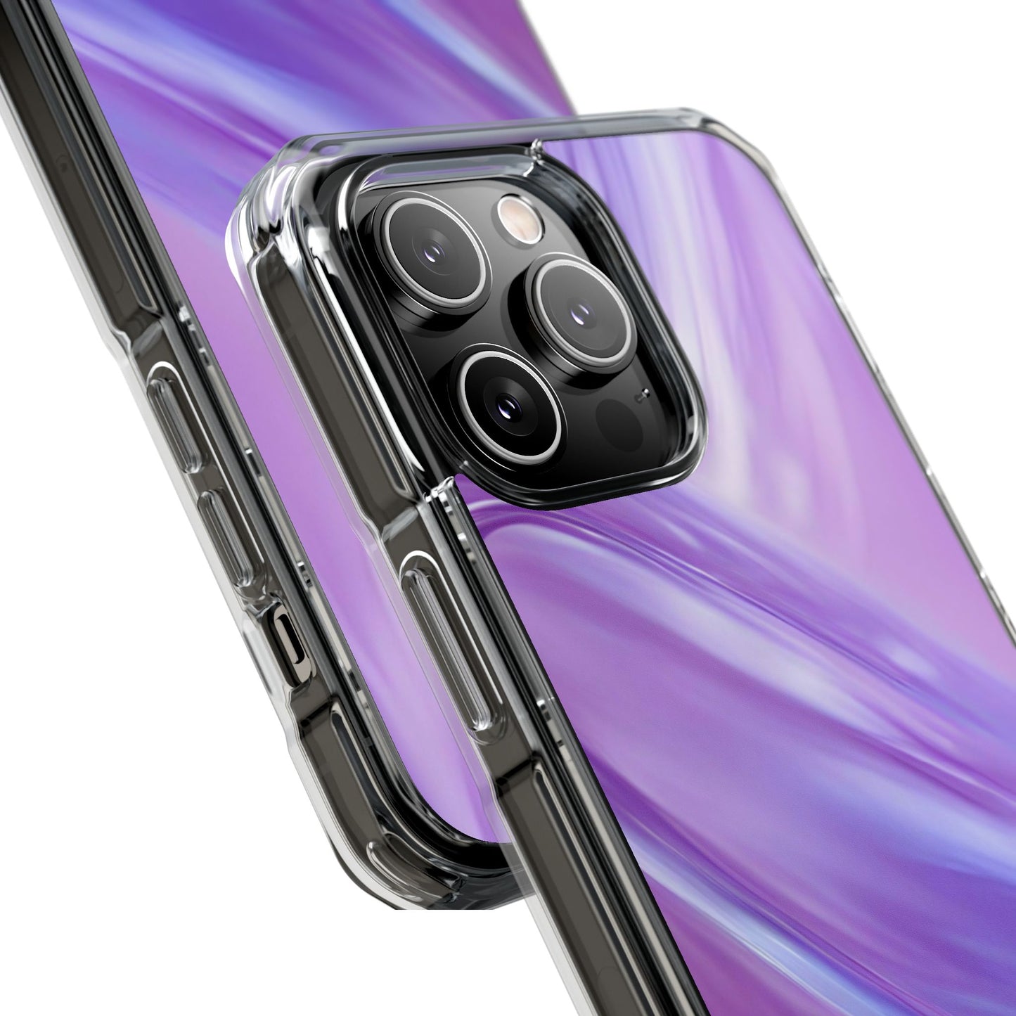 Clear Magnetic Phone Case – Lavender Wave