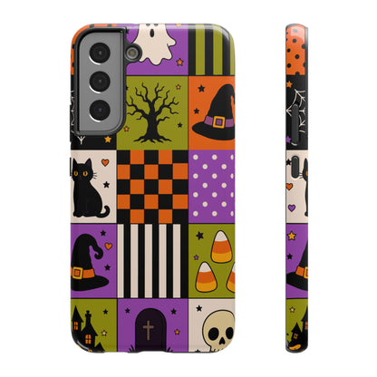 Impact-Resistant Phone Case – Spooky Patchwork