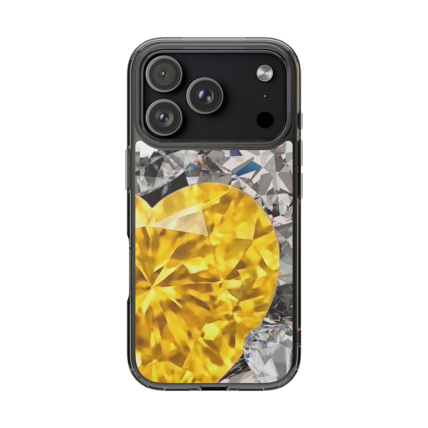 Clear Phone Case – Heart of Gold