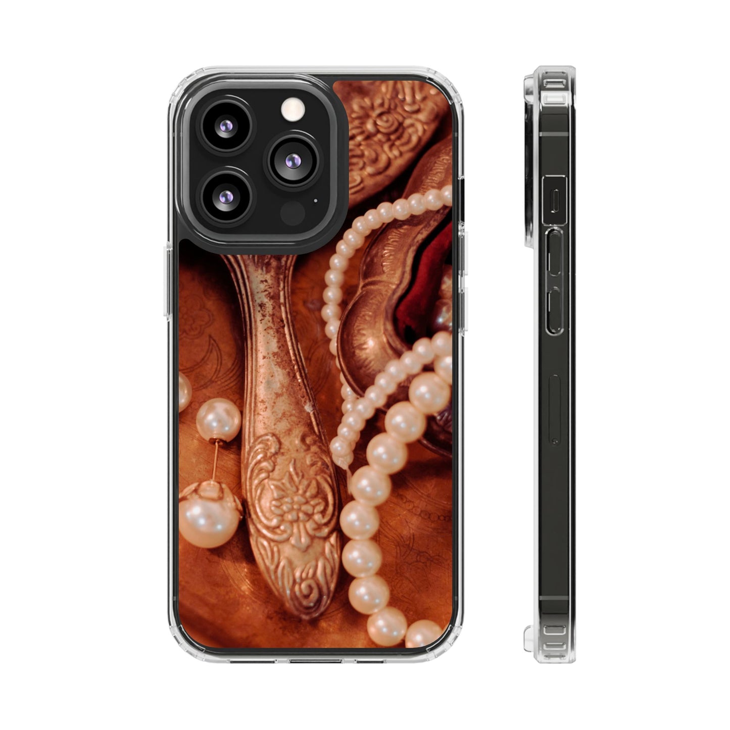 Clear Phone Case – Bronze Vanity