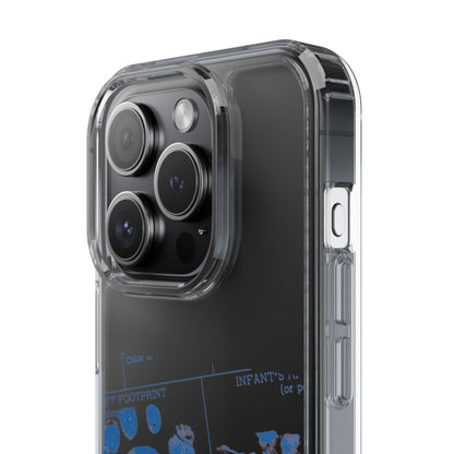 Clear Phone Case – Mom’s Little Blue Footprints