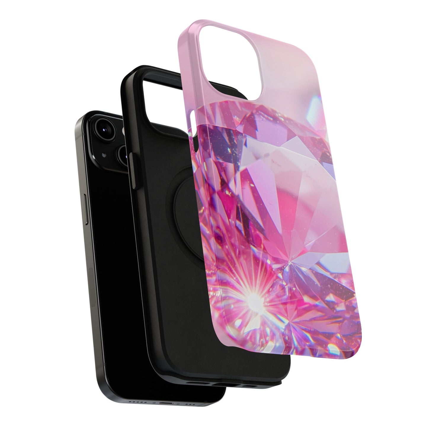 Impact-Resistant Phone Case – Pink Ice