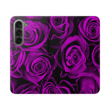 Flip Case – Amethyst Roses