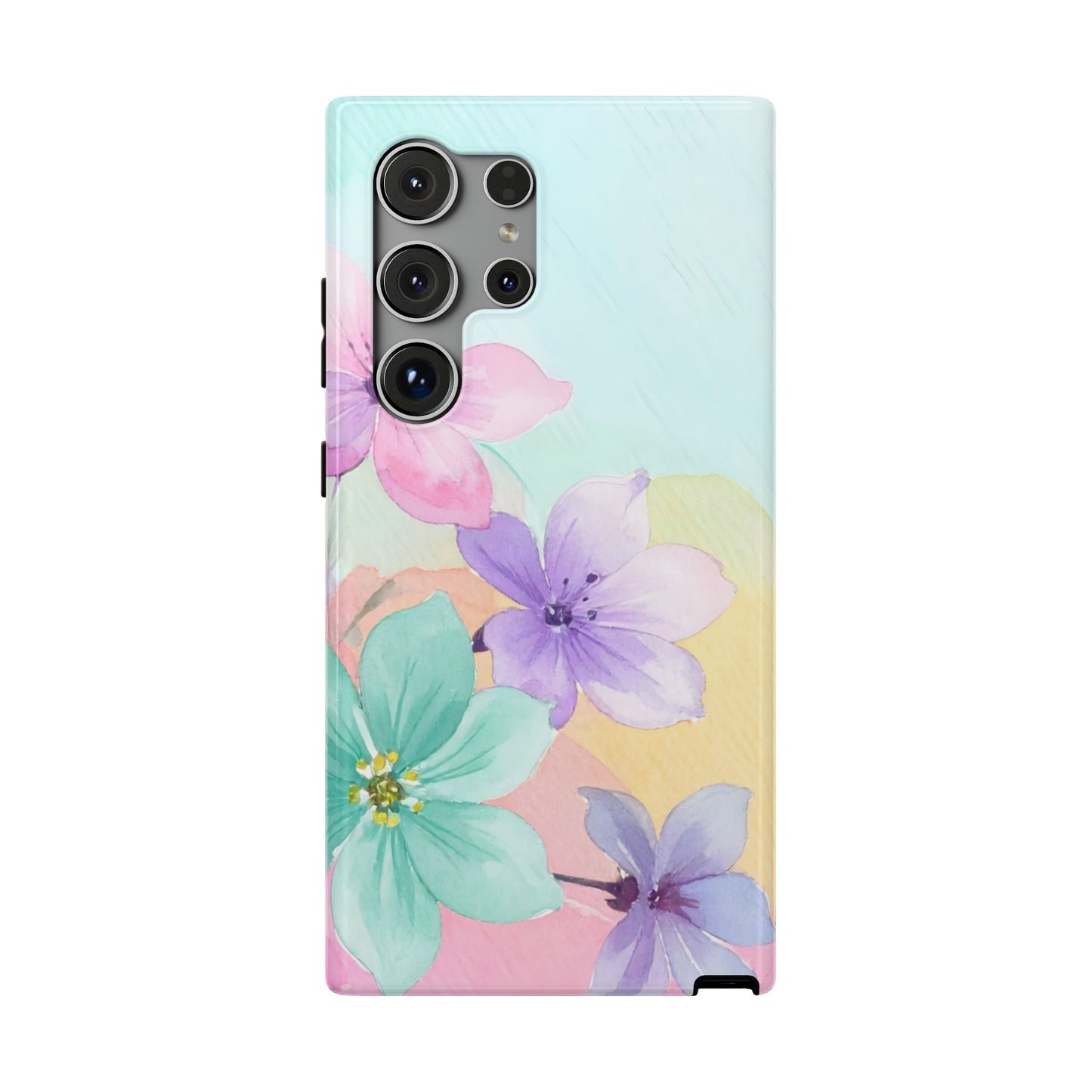 Impact-Resistant Phone Case – Water Petal