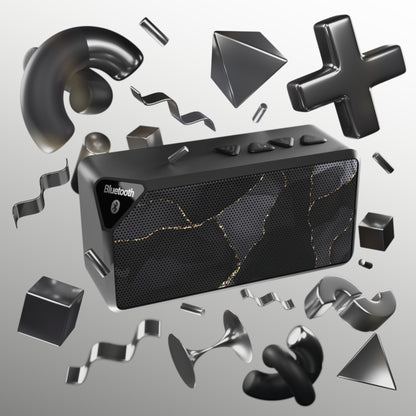Portable Bluetooth Speaker – Obsidian Vein