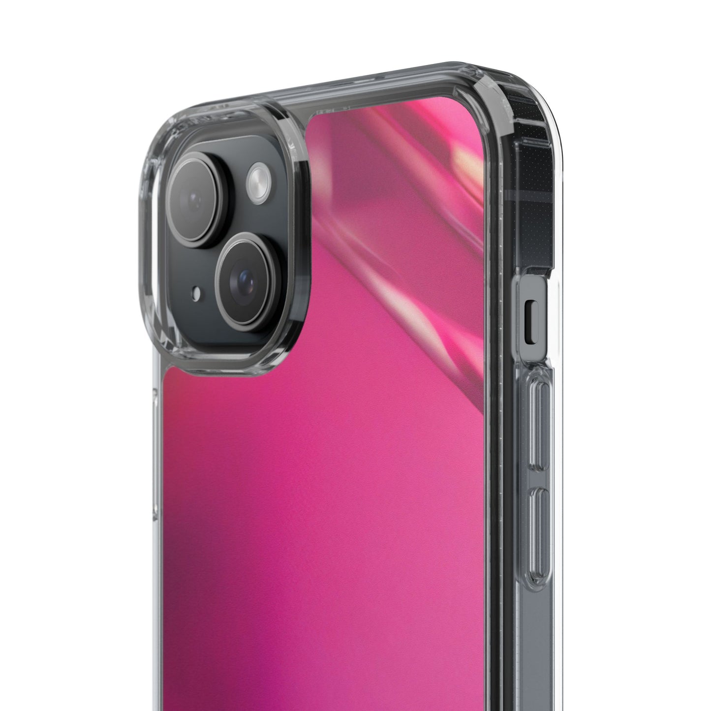Clear Phone Case – Magenta Motion