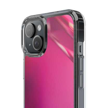 Clear Phone Case – Magenta Motion
