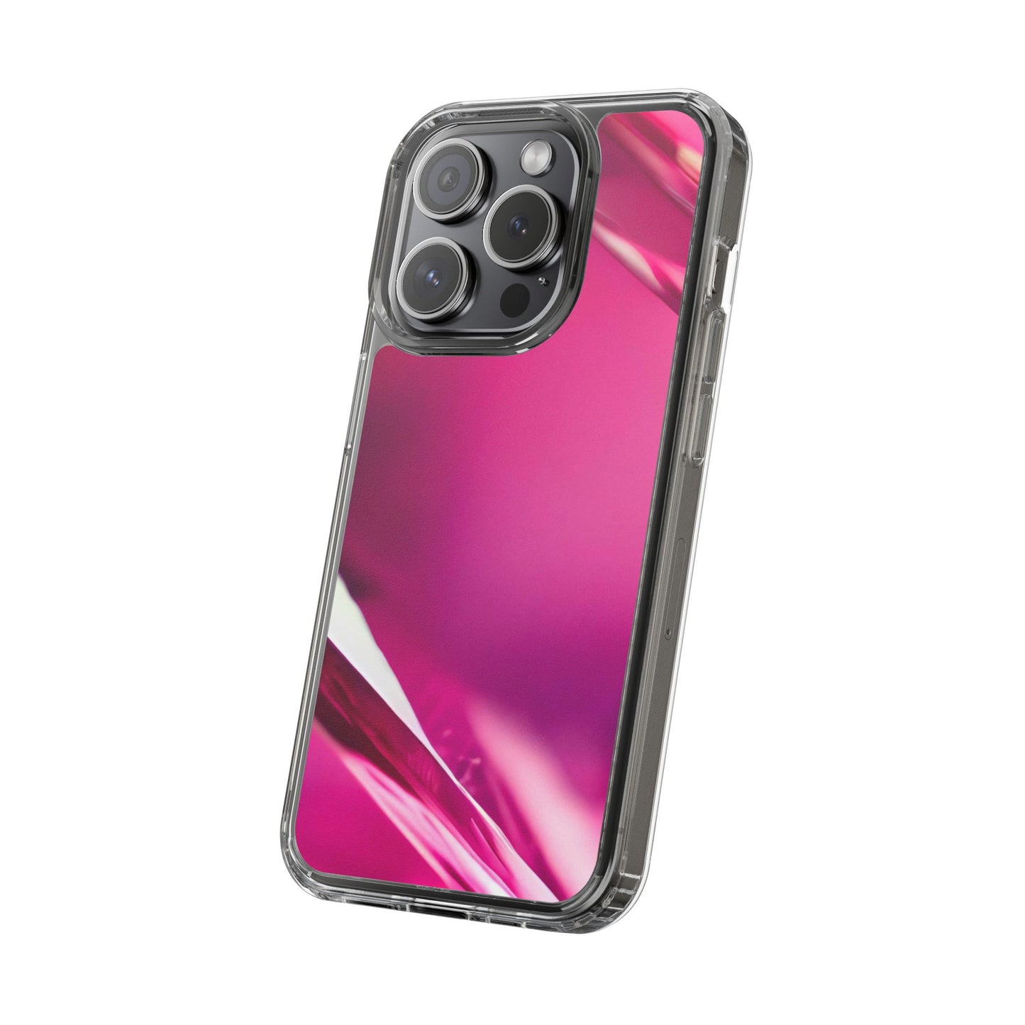Clear Phone Case – Magenta Motion