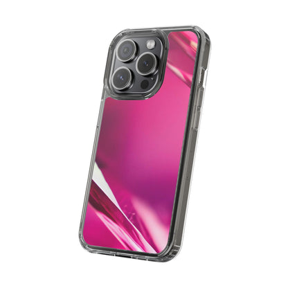 Clear Phone Case – Magenta Motion