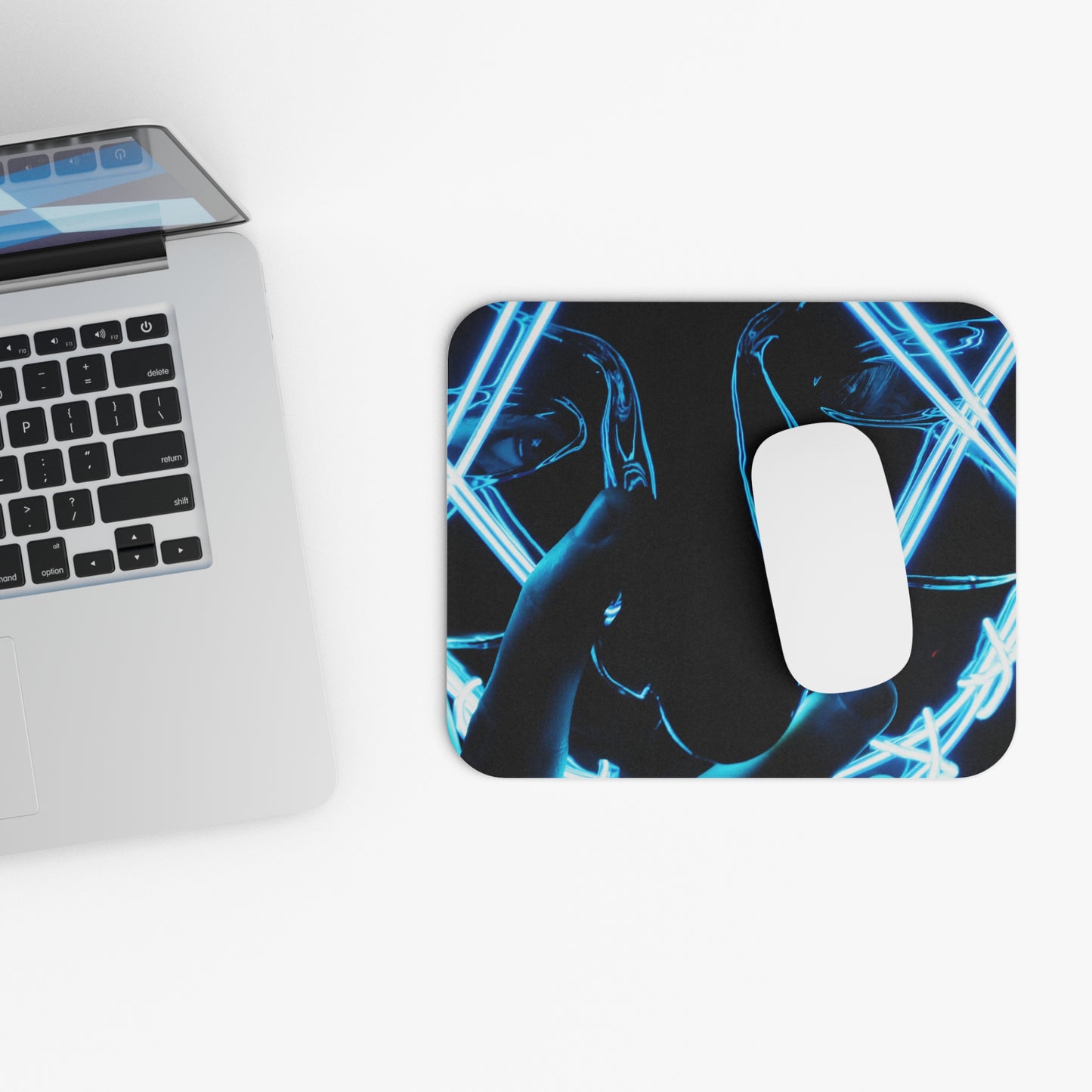 Rectangle Mouse Pad – Neon Anarchy
