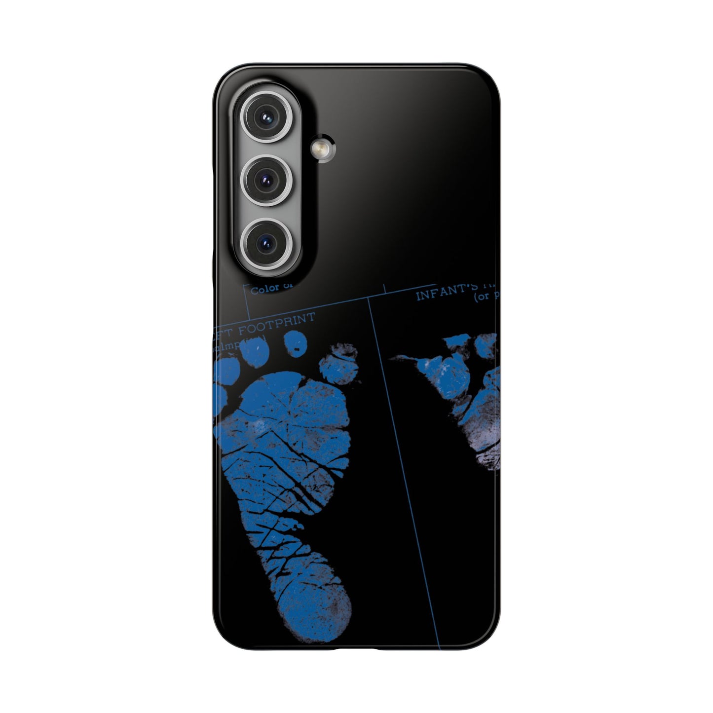 Snap Phone Case – Mom’s Little Blue Footprints