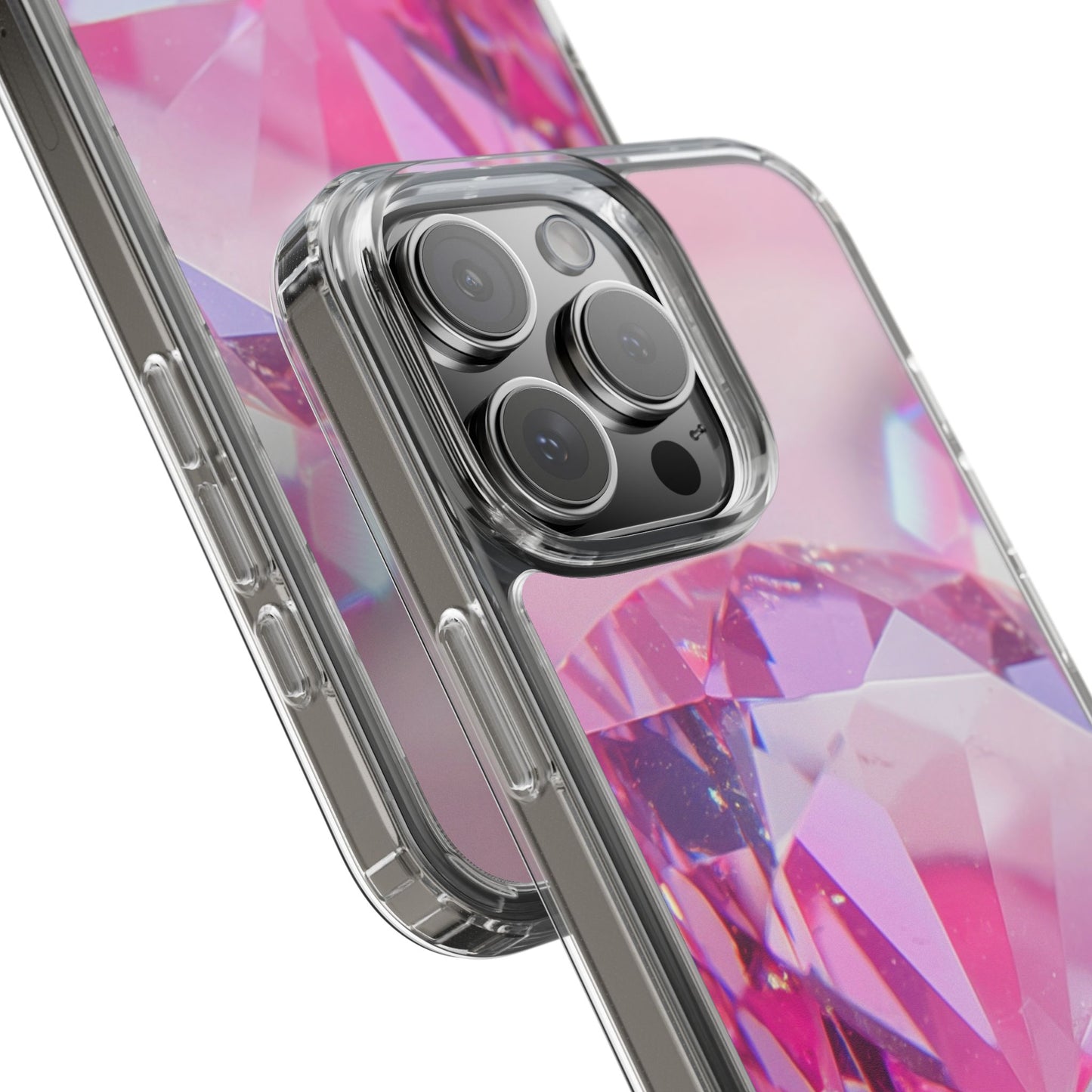 Clear Phone Case – Pink Ice