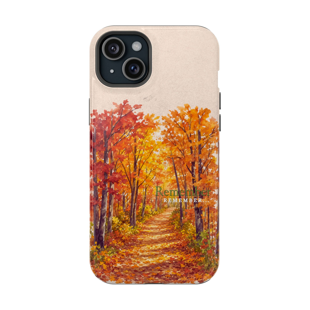 Wireless-Charging Compatible Case – Autumn Remembered – Compatible with iPhone 13–17 & Samsung Galaxy S25–S26 Series