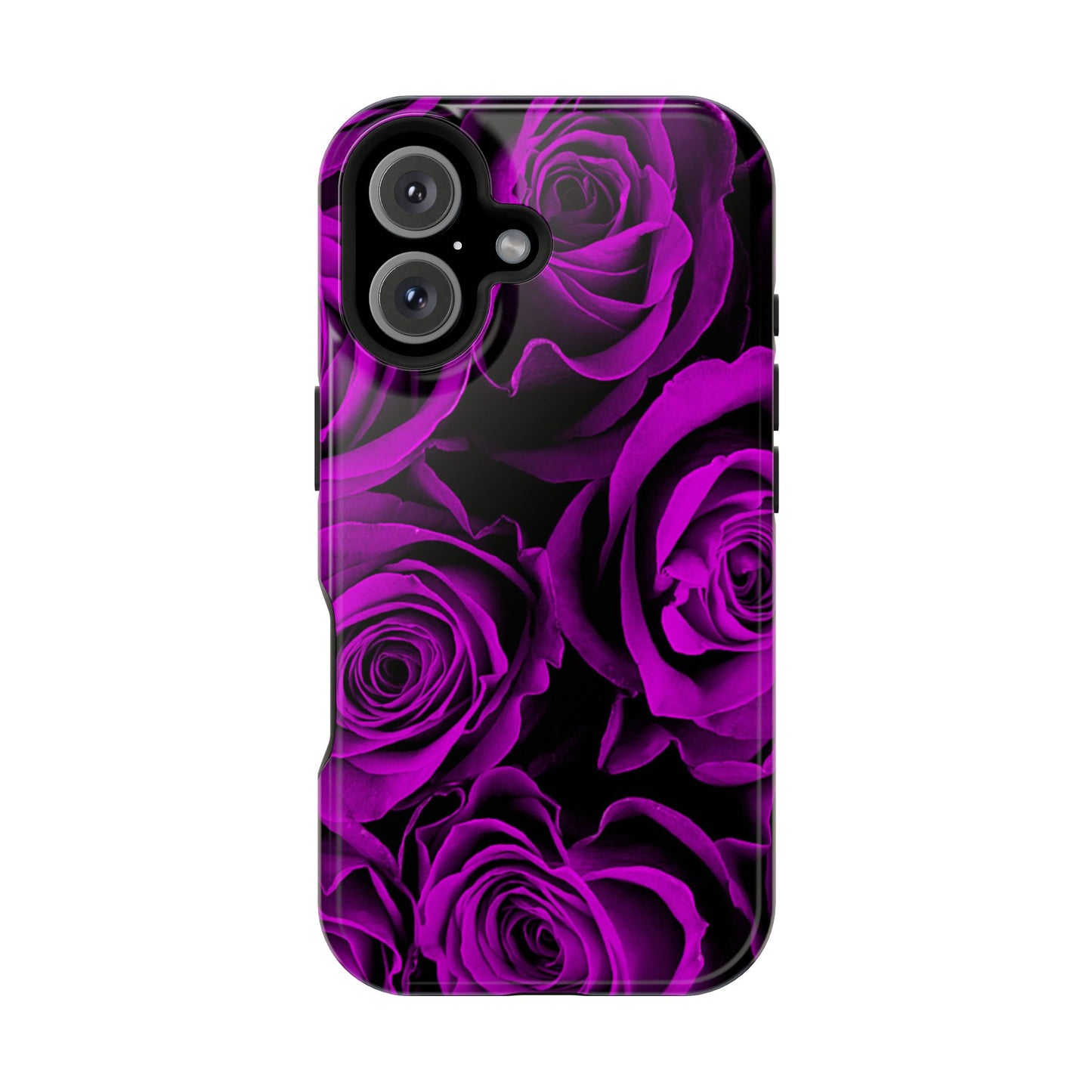 Wireless-Charging Compatible Case – Amethyst Roses