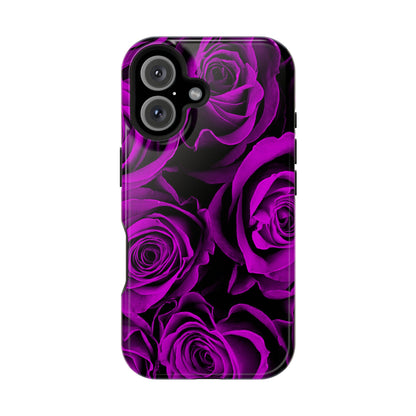 Wireless-Charging Compatible Case – Amethyst Roses