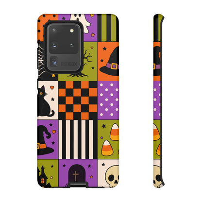 Protective Phone Case – Spooky Patchwork