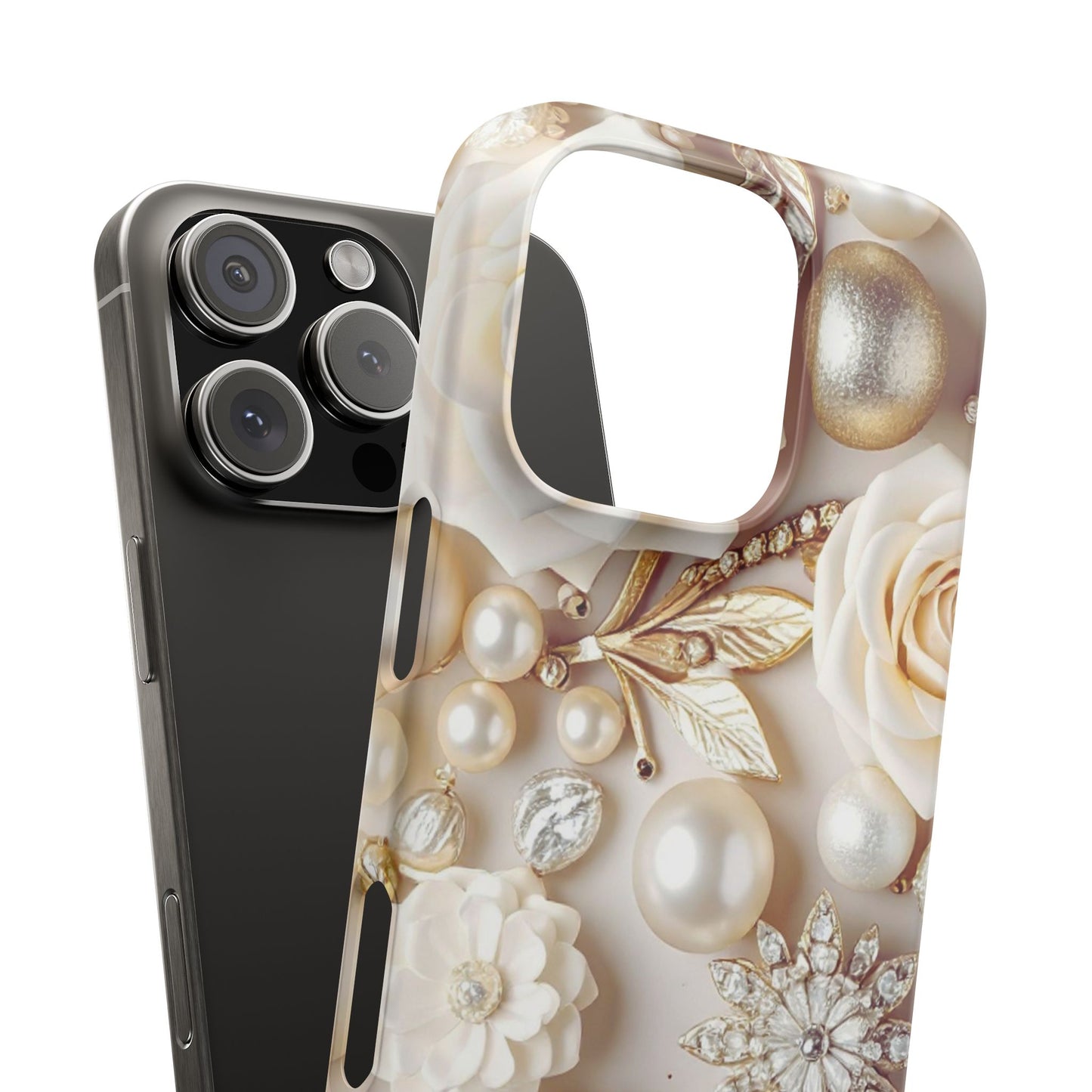 Snap Phone Case – Ivory Opulence