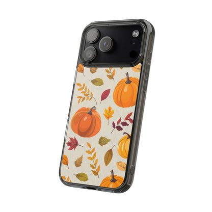 Clear Phone Case – Falling for Pumpkin