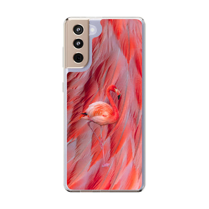 Clear Phone Case – Scarlet Plume