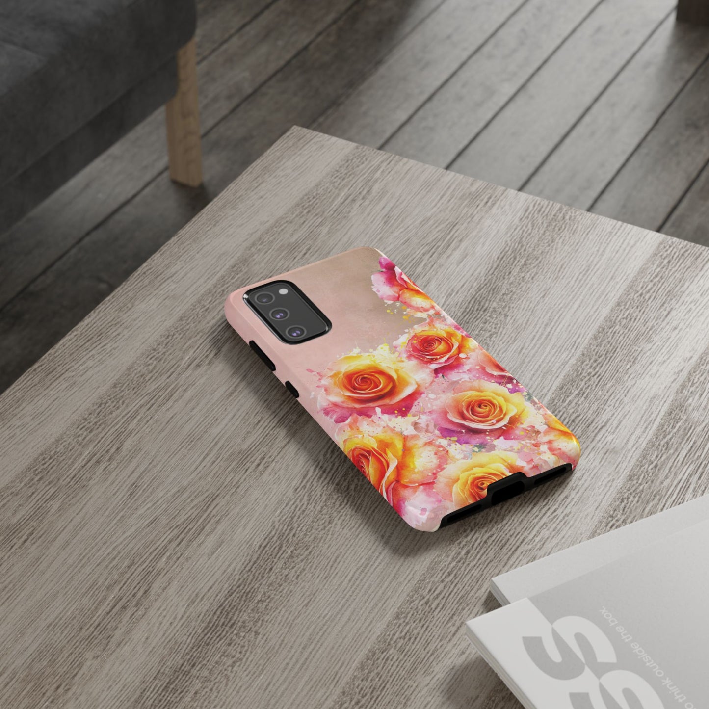Protective Phone Case – Sunset Roses