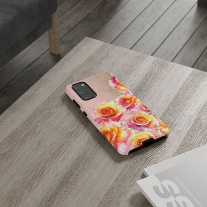 Protective Phone Case – Sunset Roses