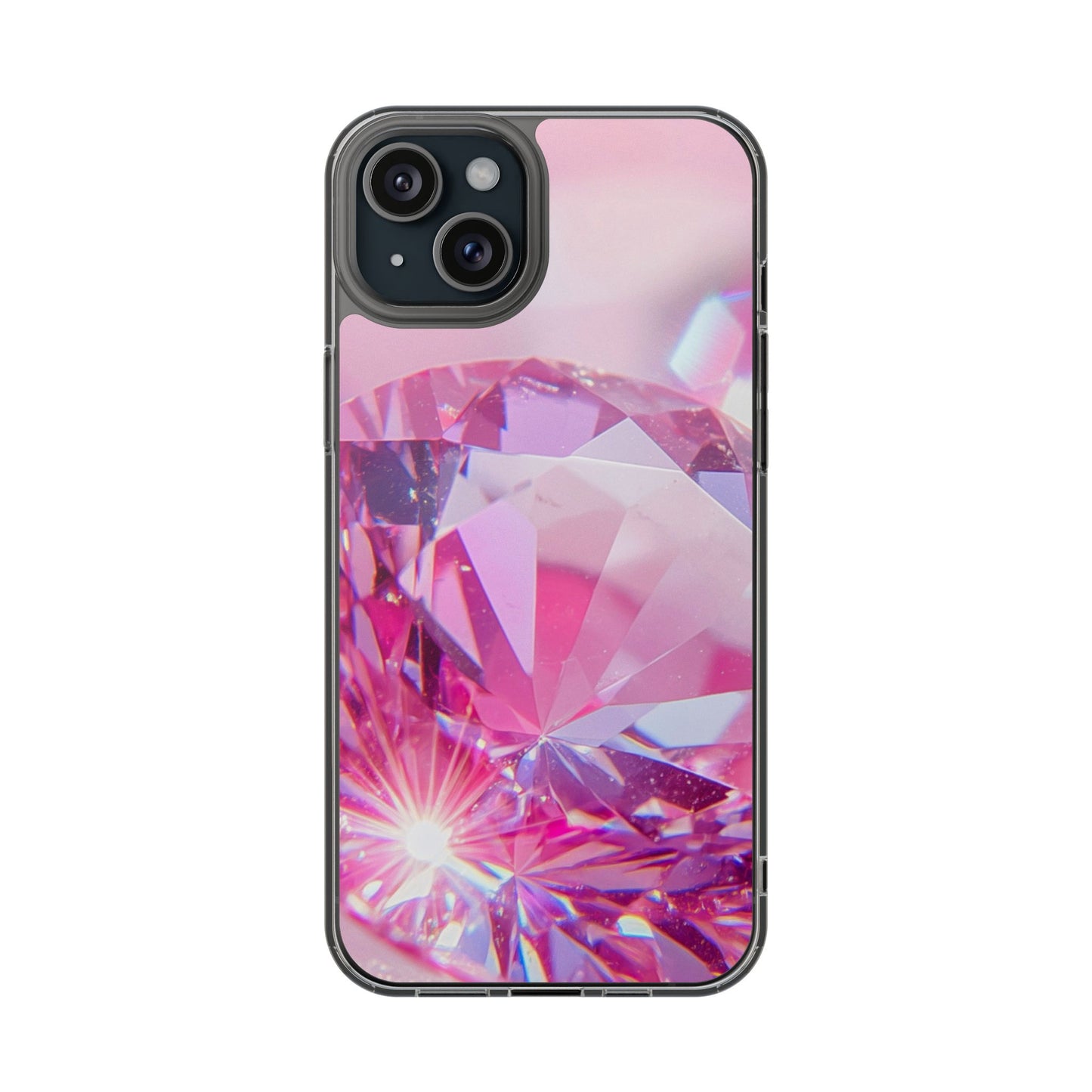 Clear Phone Case – Pink Ice