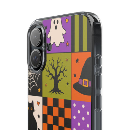 Clear Phone Case – Spooky Patchwork