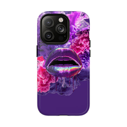 Protective Magnetic Phone Case – Purple Haze Lips
