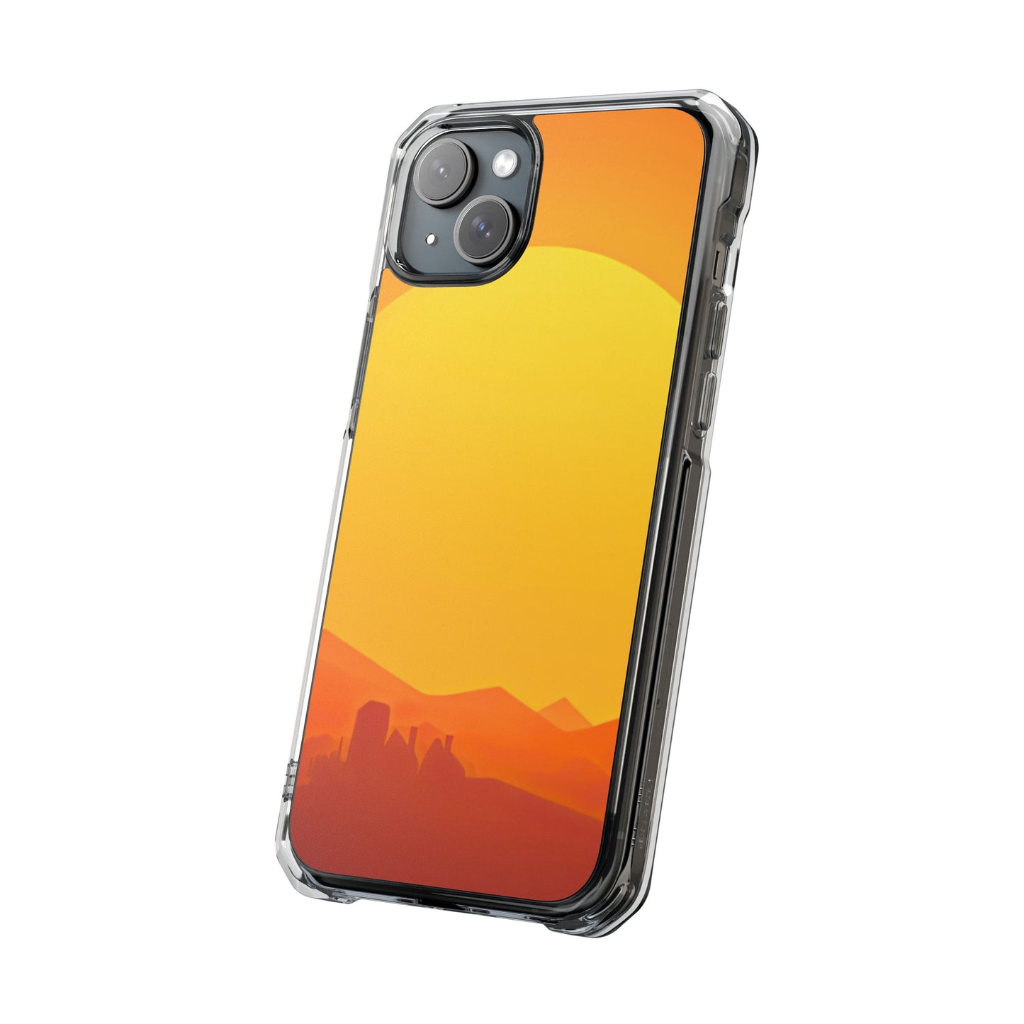 Clear Magnetic Phone Case — Desert Sunrise
